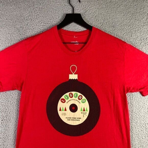 John Legend Sounds of the Holiday Christmas Shirt Unisex Size Medium Concert Red - Picture 3 of 10